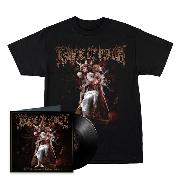 Cradle Of Filth "The Screaming of the Valkyries LP" Bundle