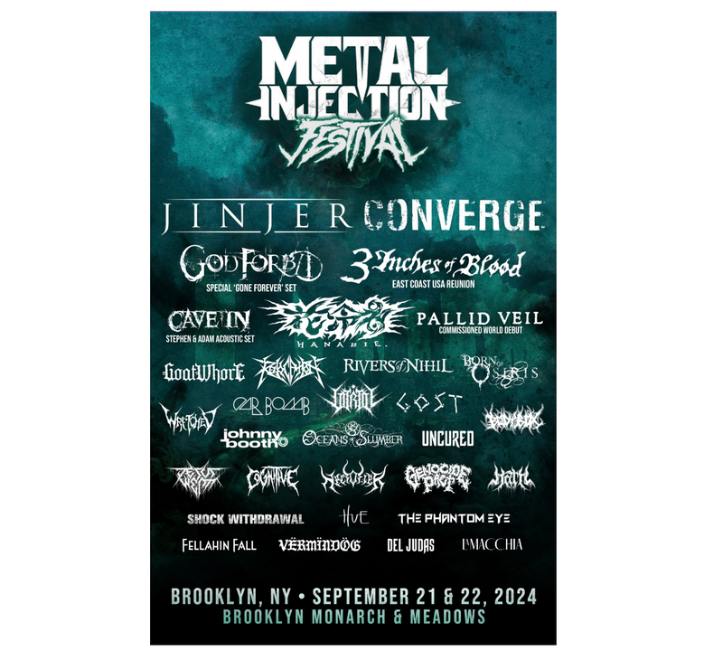 Metal Injection "2024 Metal Injection Fest" Poster