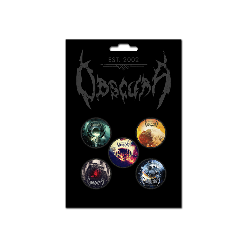 Obscura "The Relapse Years Button Set" Collector's Edition Button