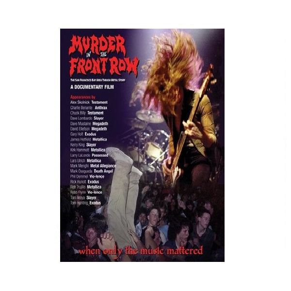 Murder In The Front Row "Murder In The Front Row: The San Francisco Bay Area Thrash Metal Story" Blu-ray