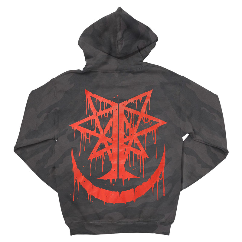 Ingested "Red Logo Black Camo" Pullover Hoodie