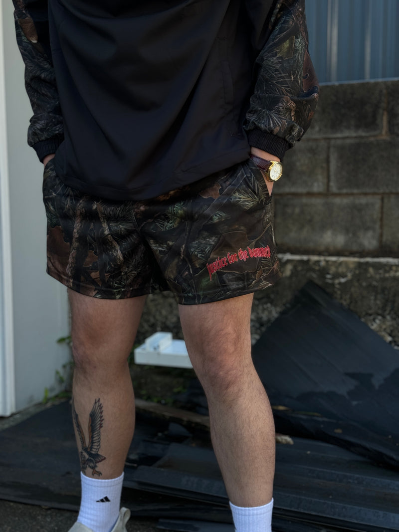 Justice For The Damned "Camo Footy" Shorts