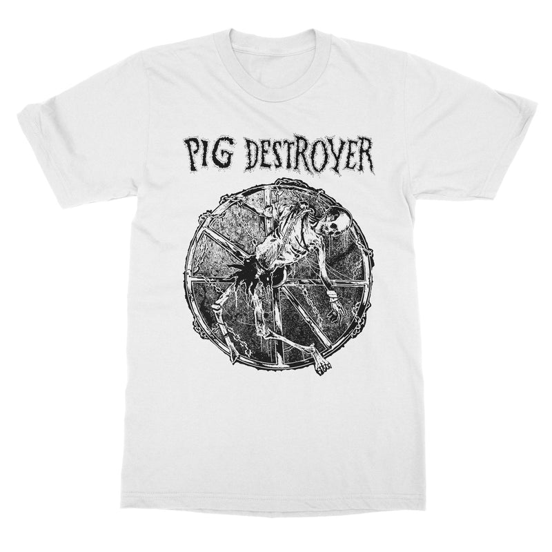 Pig Destroyer "Wheel of Death (white)" T-Shirt