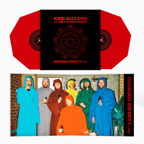 King Gizzard & The Lizard Wizard "Nonagon Infinity Live - Red Nonagon 2LP" 12"