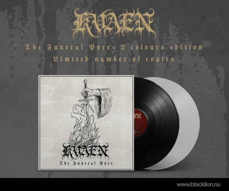 Kvaen "The Funeral Pyre (White vinyl)" Limited Edition 12"