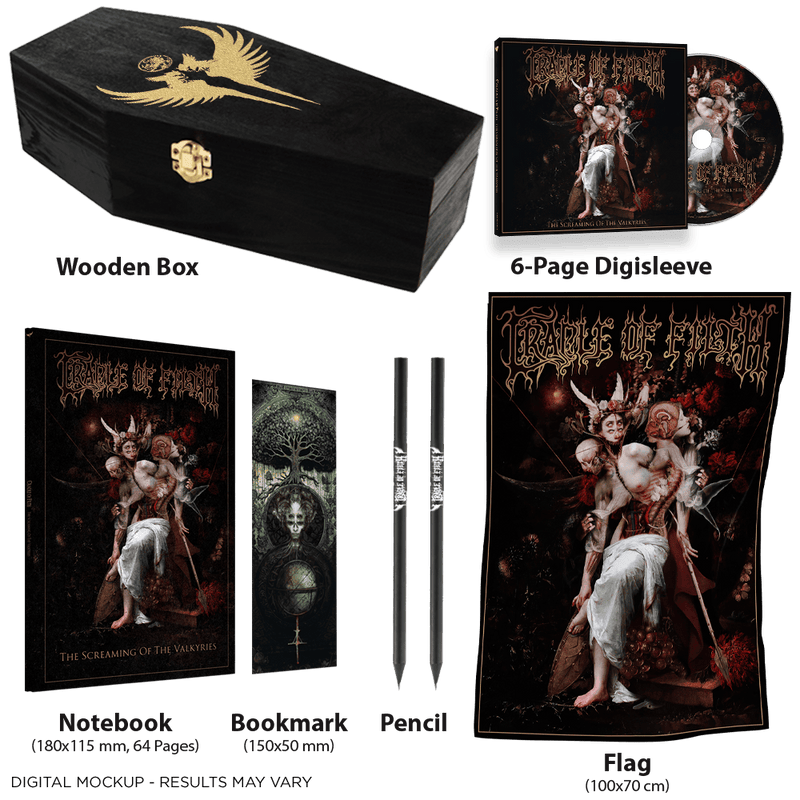 Cradle Of Filth "The Screaming of the Valkyries Coffin Box" Boxset