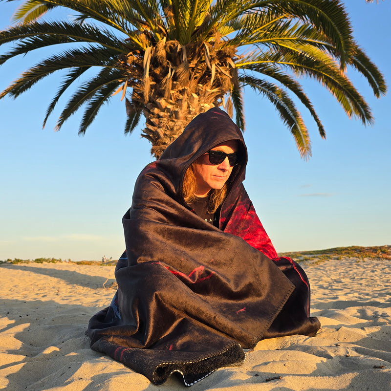 Cattle Decapitation "Solastalgia Sherpa-Lined Hooded Beach Blanket" Blanket