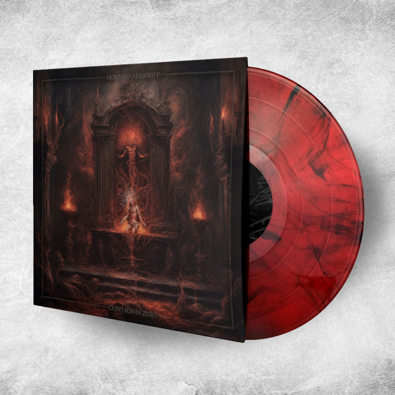 Horned Almighty "Contagion Zero (Transparent red/black marble vinyl)" Limited Edition 12"