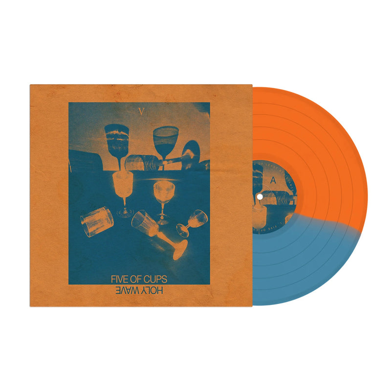 Holy Wave "Holy Wave - Five Of Cups (Fuzz Club Edition) - Half-Orange Crush & Half Royal Blue LP" 12