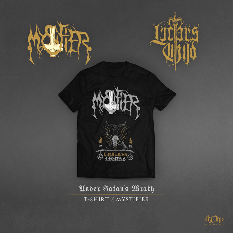 Mystifier / Lucifer's Child "Under Satan's Wrath Black LP + M Tee" Bundle